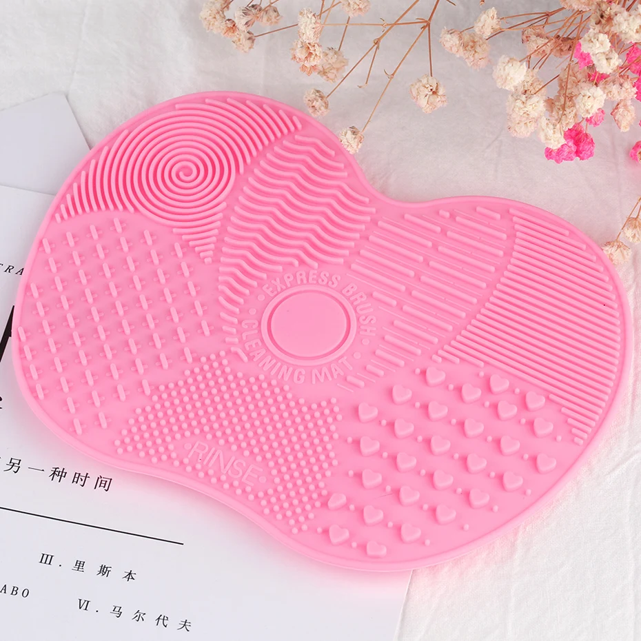 High Quality Silicone Cosmetic Brush Cleaner Gel Makeup Tools' Mat Foundation Makeup Brush Cleaning Pad Scrubber Board (10)