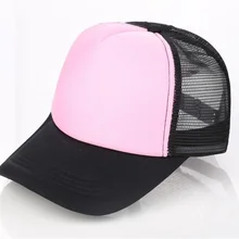 10 шт./партия, мужские сетчатые шляпы с рисунком «сделай сам», летние женские пустые бейсболка в сеточку, весенние мужские s пенная сетка кепки-бейсболки