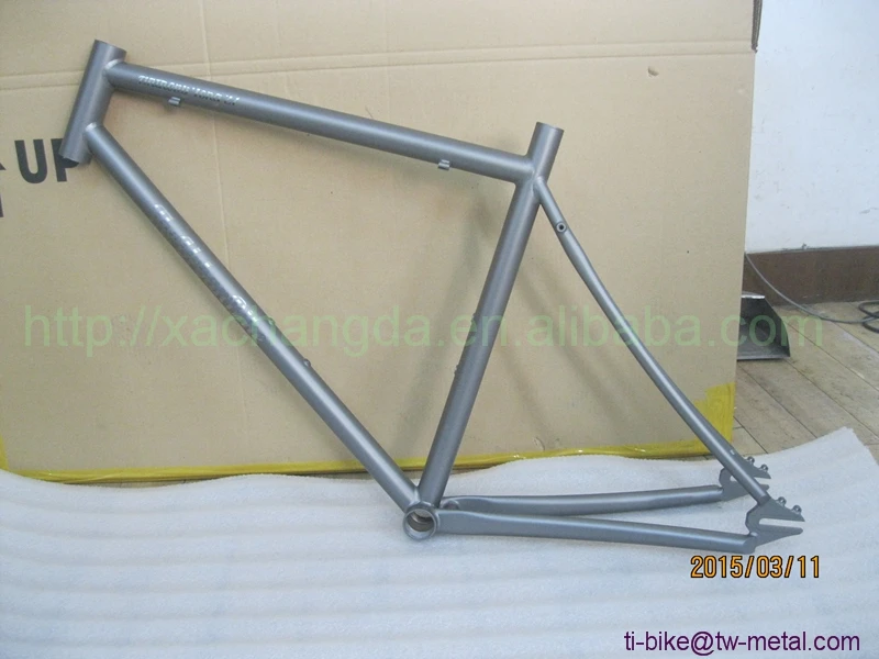 

Titanium Track Bicycle Frames Custom Titanium Fixed Gear Bike Frame China Titanium Single Speed Bicycle Frame with Sandblasting
