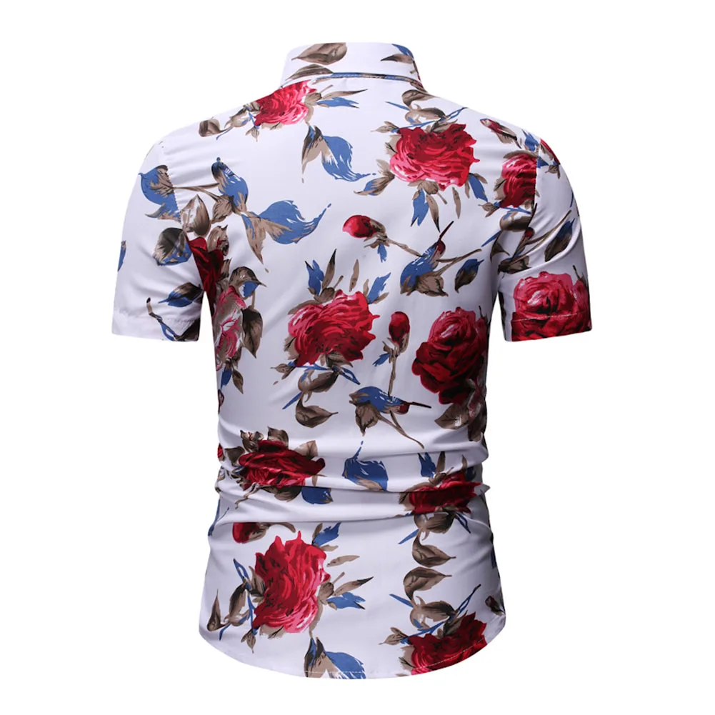 Американские модные мужские летние повседневные платья Slim Fit рубашки с коротким рукавом рубашки, футболки