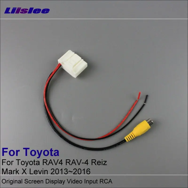 Liislee автомобильный RCA адаптер провод для Toyota RAV4/RAV 4/Reiz/Mark X/Levin 2013 ~ 2017 камера заднего
