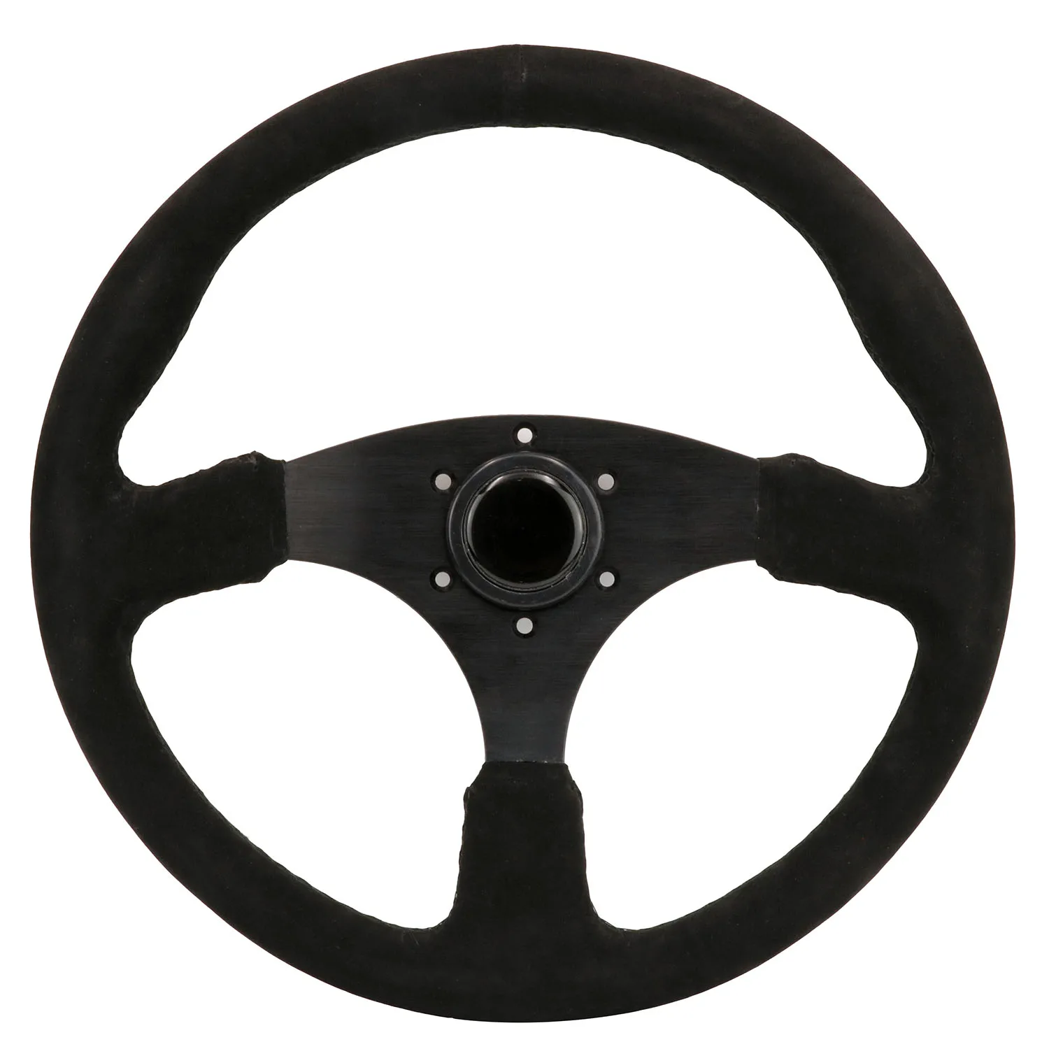 

Universal 14inch Auto Racing Black Suede Leather Drift Sport Steering Wheel