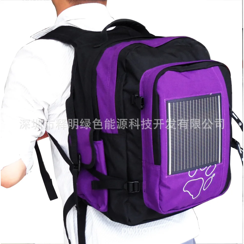 American flexible solar charging leisure backpack CIGS mobile power |