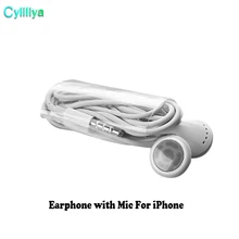 Высококачественные белые наушники с микрофоном для Apple iphone 6 5 4 от фабрики для iphone 5/5s/6/6 S 100 шт./партия