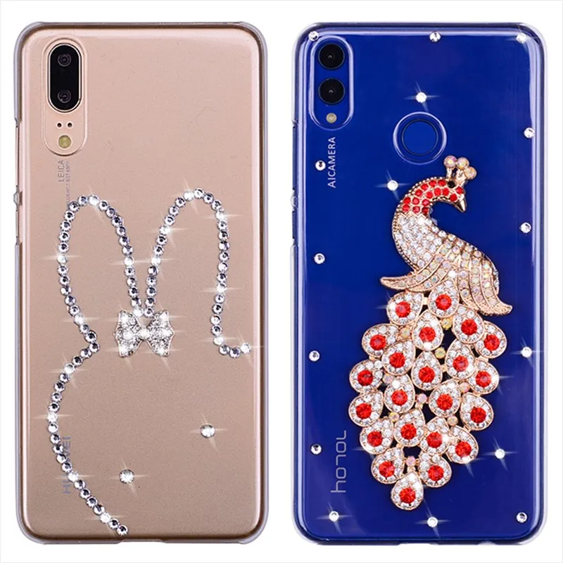 Алмазный чехол для телефона Huawei P20 Lite P30 Pro P10 Plus P40 P Smart 2019 Honor 8 9 10 8A 9A 8X 9X 8S 9S