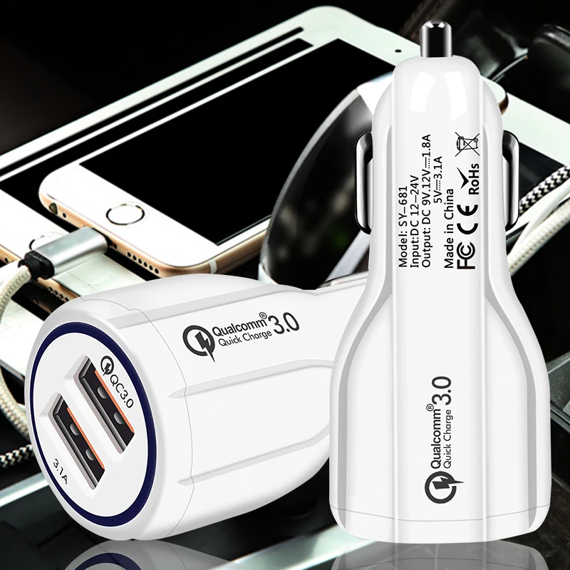 Автомобильное зарядное устройство SENLIFANG 2usb 5 В 3 6 А 3USB быстрая зарядка для