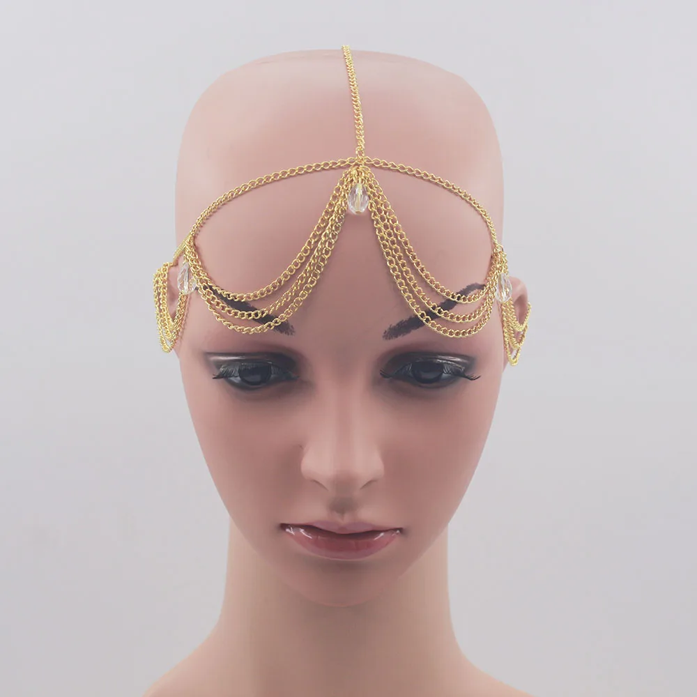 Accessories Chain Head Crystal Forehead Jewelry Head Chain Hair
