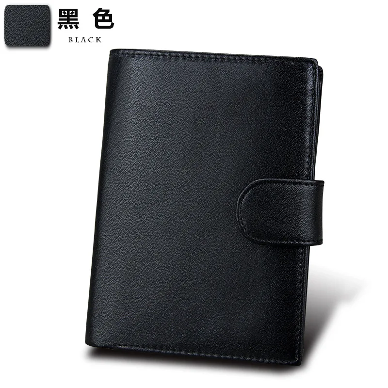 

2018 Vintage Crazy Horse Handmade Leather Men Wallets Multi-Functional Cowhide card holder Genuine Leather Wallet For Men XF312
