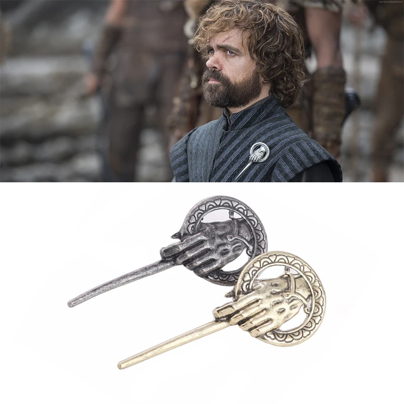 

Game of Thrones Badge Hand of The King Cosplay Tyrion Lannister Metal Brooch Pin