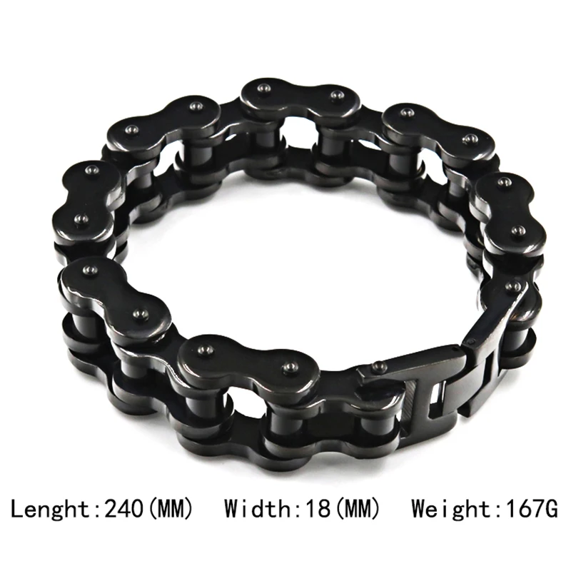 

Motor Bicycle Polishing Biker Bracelet 316L Stainless Steel Bracelet Boys Mens Chain Bracelet Bangle High Quality Jewelry