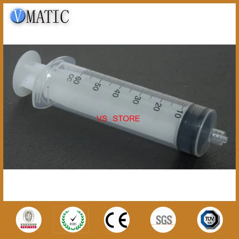 

Free Shipping Quality New 5pcs 60ml luer lock Syringe Luer-Lok Tip Syringe