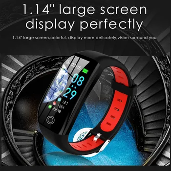

New Popular 1.14'' Large Screen IP68 Waterproof Smart Wristbands fitness Tracker Bracelet Smart Bracelet for Android and IOS