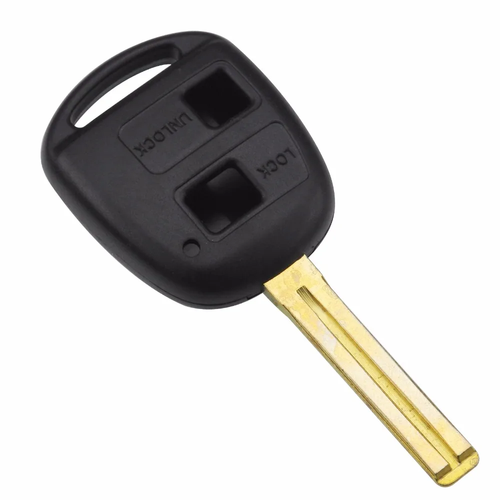 jingyuqin Replacement Housing Shell Remote Key Case Fob 2/3 Buttons For Lexus For Toyota CAMRY RAV4 Corolla PRADO YARIS TOY48