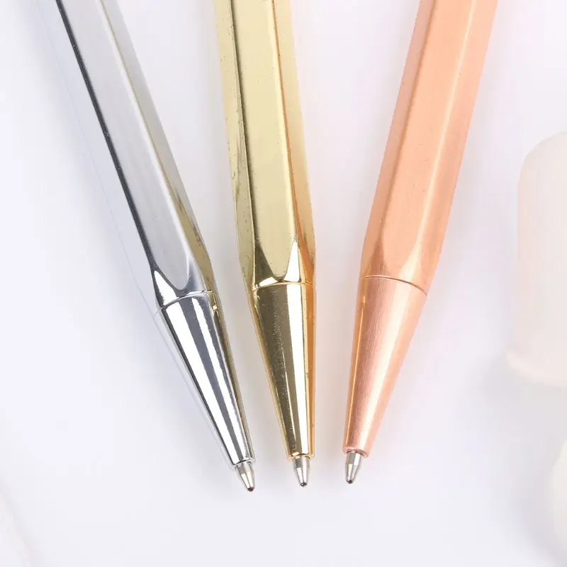 Handmade Press Style Hexagonal Vintage Ballpoint Pen Signature Write Pens Tactical Self Defense EDC Outdoor