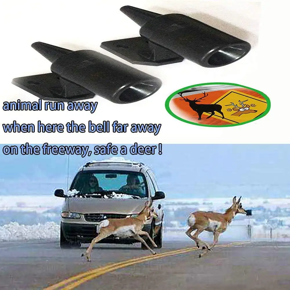 

Save A Deer Whistle Alert Horn Wildlife Warning Devices for Car Truck Auto Motorcycles any Vehicle Safe Driving on Freeway-10pak