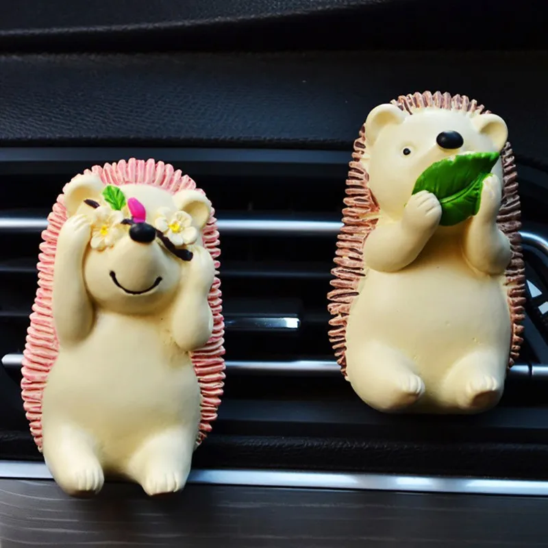 Car Air Freshener Cute Hedgehog Air Conditioner Clip Fragrance Auto
Outlet Perfume Car-styling Car Ornament Accessories