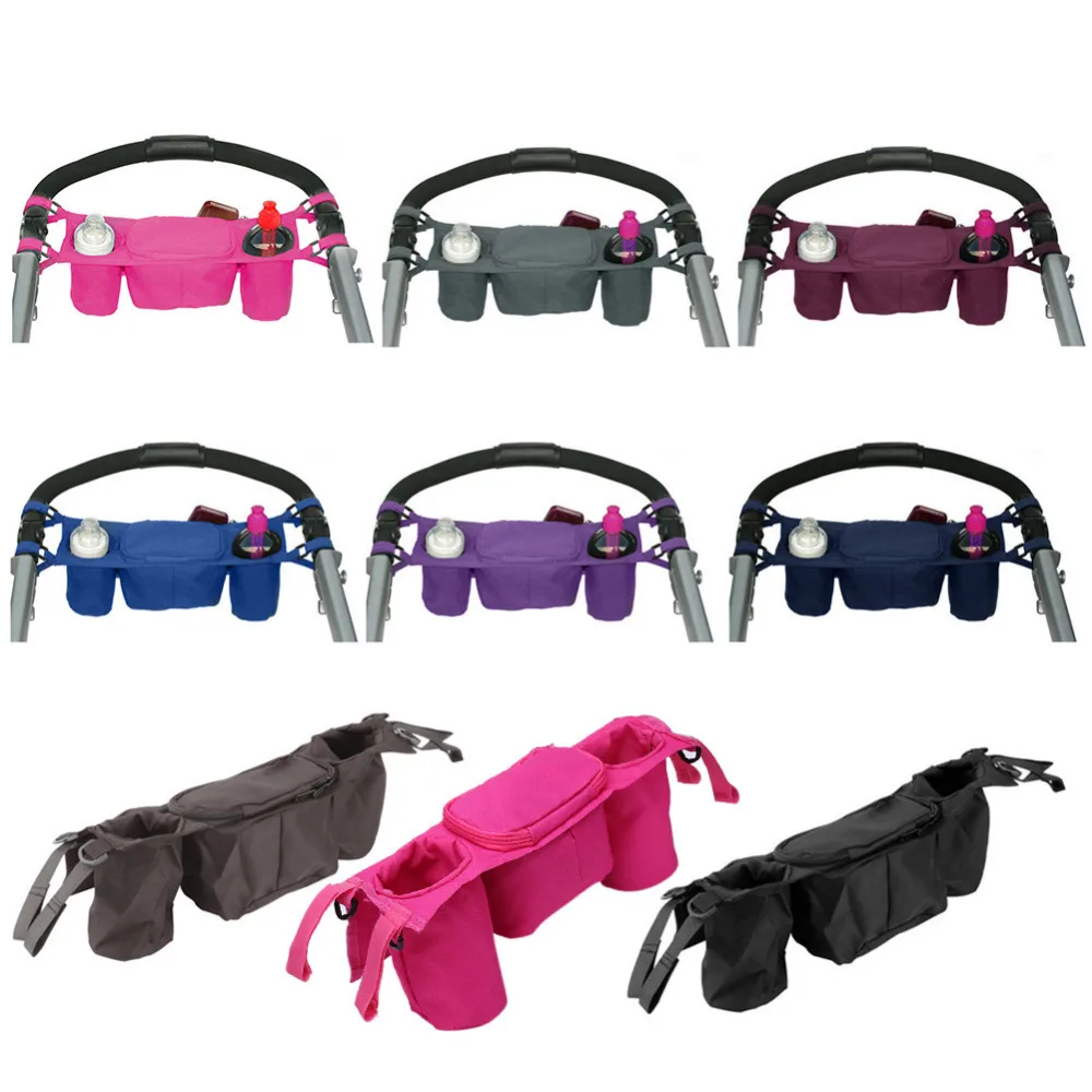 

1 pcs Stroller Pram Bottle Hanging Bags Baby Stroller Wheelchair Organizer Bag Bottle Cup Holder Bag Baby Stroller Accessories