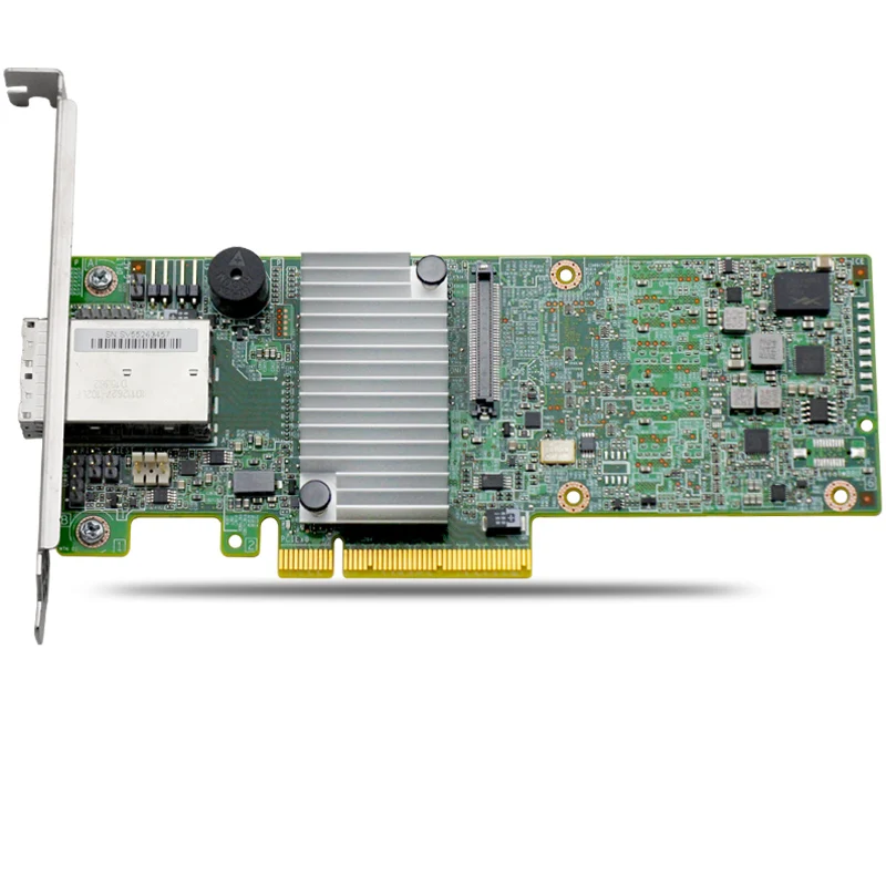 

Broadcom/LSI 9380-8E LSI00438 / 05-25528-04 SFF8644*2 PCIe3.0 X8 12Gb/s MegaRaid SAS;RAID0;1;5;6;10;50 1G Cache
