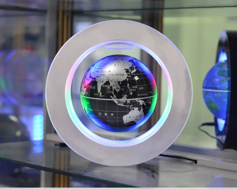 Magnetic Levitation Novelty Round LED World Map Globe Lamp Luminous Rotation Display Antigravity MagicDec Plasma Ball Light (13)