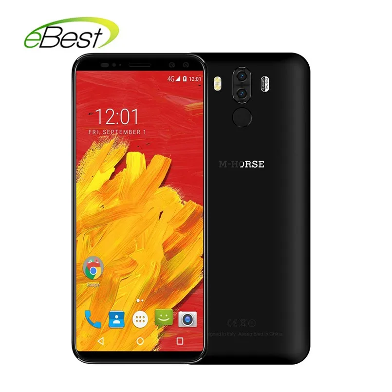 

M-Horse Pure 3 Android 4G Smartphone 5.7" HD 18:9 Display MTK6763 Octa Core 4GB 64GB 4000mAh Quad Camera 13MP+5MP Fingerprint ID