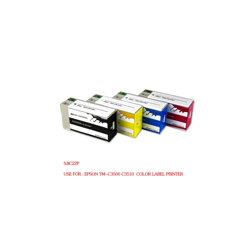 Совместимый чернильный картридж для Epson sjic22p sjic23p принтера этикеток EPSON TM C3500 C3510|ink