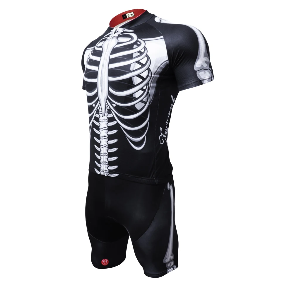 skeleton cycling shorts