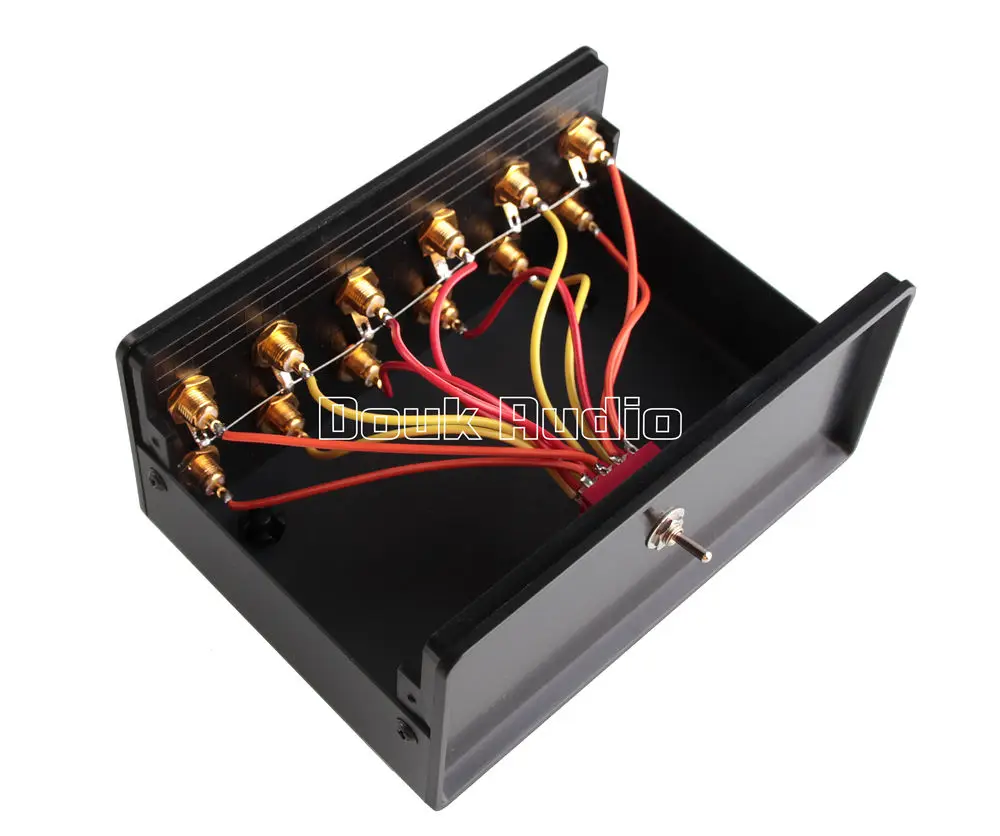 Nobsound Lastest 4 Channel 2-ways Signal Input Audio Splitter/Switcher RCA Car Audio Conversion Free Shipping