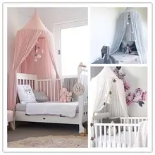 OLOEY детская палатка для кроватки, занавеска для детской кровати, украшение детской комнаты, хлопковый купол, москитная сетка, реквизит для фотосессии принцессы