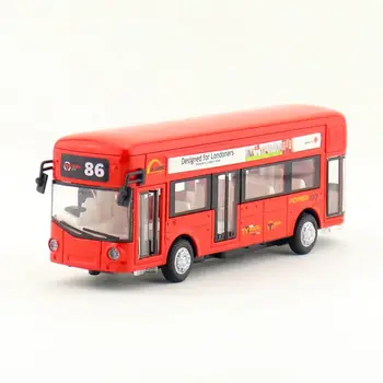 

Diecast Metal Toy/Sound & Light Pull back Educational Car/Lundon City Sightseeing Bus/For children's gift or collection