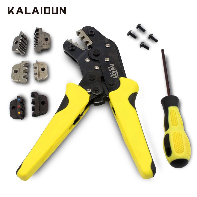 

KALAIDUN Terminal crimping pliers Engineering Ratchet Wire Crimpers Multitool Press pliers Bootlace Ferrule Crimper Hand Tools
