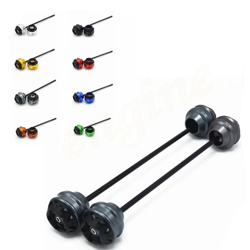

KYRUNNING For Aprilia TUONO V4R 2010-2015 CNC Modified Motorcycle Front and Rear Wheel Fall / Shock Absorber