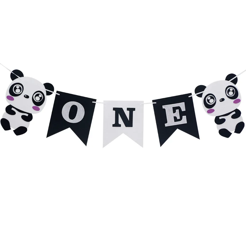 Cyuan Panda вечерние украшения животные панда бумажная тарелка на день рождения чашка баннер детский душ День Рождения украшения Детские цифры воздушные шары