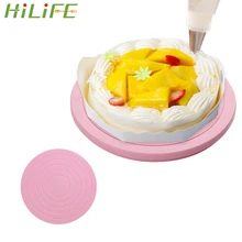 HILIFE формы для выпечки Вращающийся торт поворотный стол пластиковый инструмент для украшения торта 5,5 дюймов/14 см вращающаяся подставка для украшения торта платформа