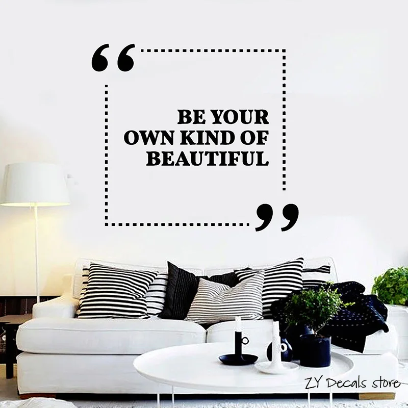 Us 8 19 23 Off Inspiration Quotes Wall Decals Girl Room Beauty Salon Wall Stickers Living Room Home Interior Design Art Mural Wall Decor L386 In