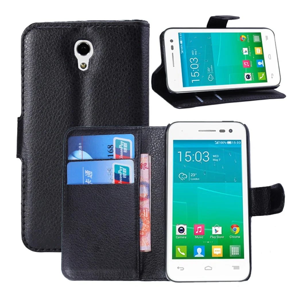 CYBORIS for Alcatel One Touch Pop S3 OT 5050 OT5050 Leather Phone Case Flip Cover Stand Wallet Bag Card Holder |
