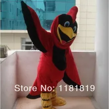 Попугай красный кардинал талисмана Модный на заказ костюм костюмы аниме косплей комплекты mascotte мультфильм тема; карнавальное нарядное платье для девочек, костюм