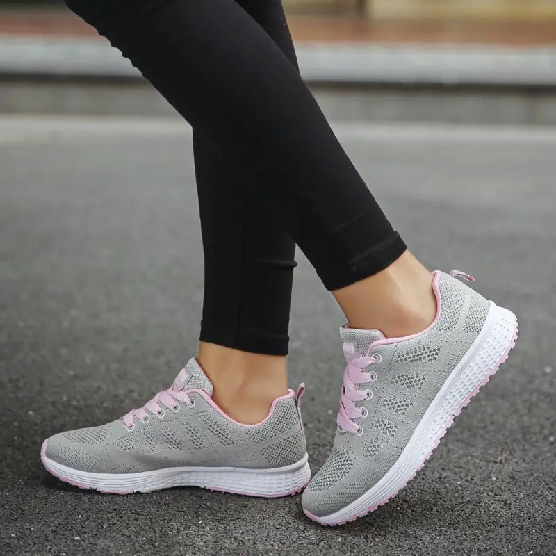 

Hundunsnake Mesh Running Shoes Women Summer Sneakers Woman Fitness Shoes Sport Woman Shoes Sports Gray Bascket Femme Gym C-198