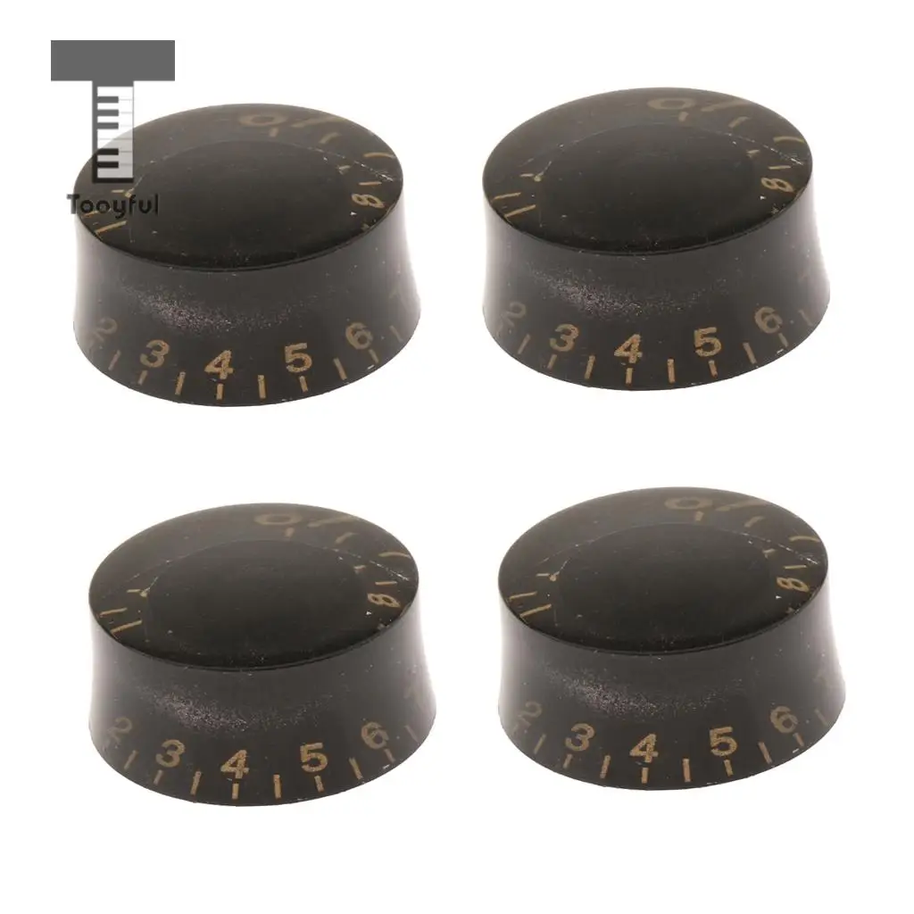 4pcs Guitar Button Metric 7mm Speed Control Knob Switch for LP Les Paul Electric Guitar