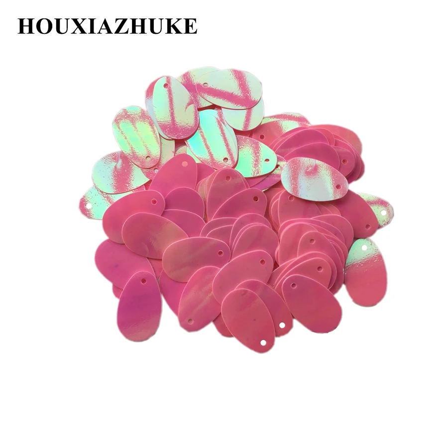 

12*20 mm egg shaped many colors available sequins with hole 1100 pcs per lot for diy crafts decoration