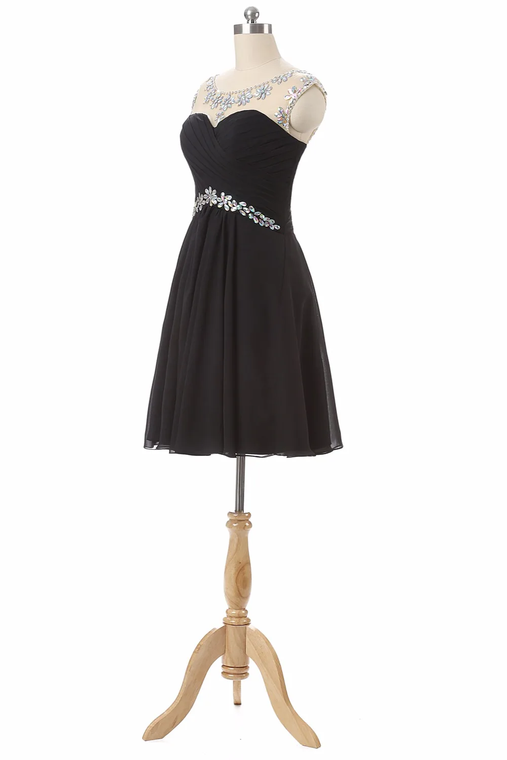 Modest-Black-Short-Prom-Dresses-2017-Sheer-Beading-Cocktail-Party-Dress-Mini-Special-Occasion-Pageant-Gowns (1)
