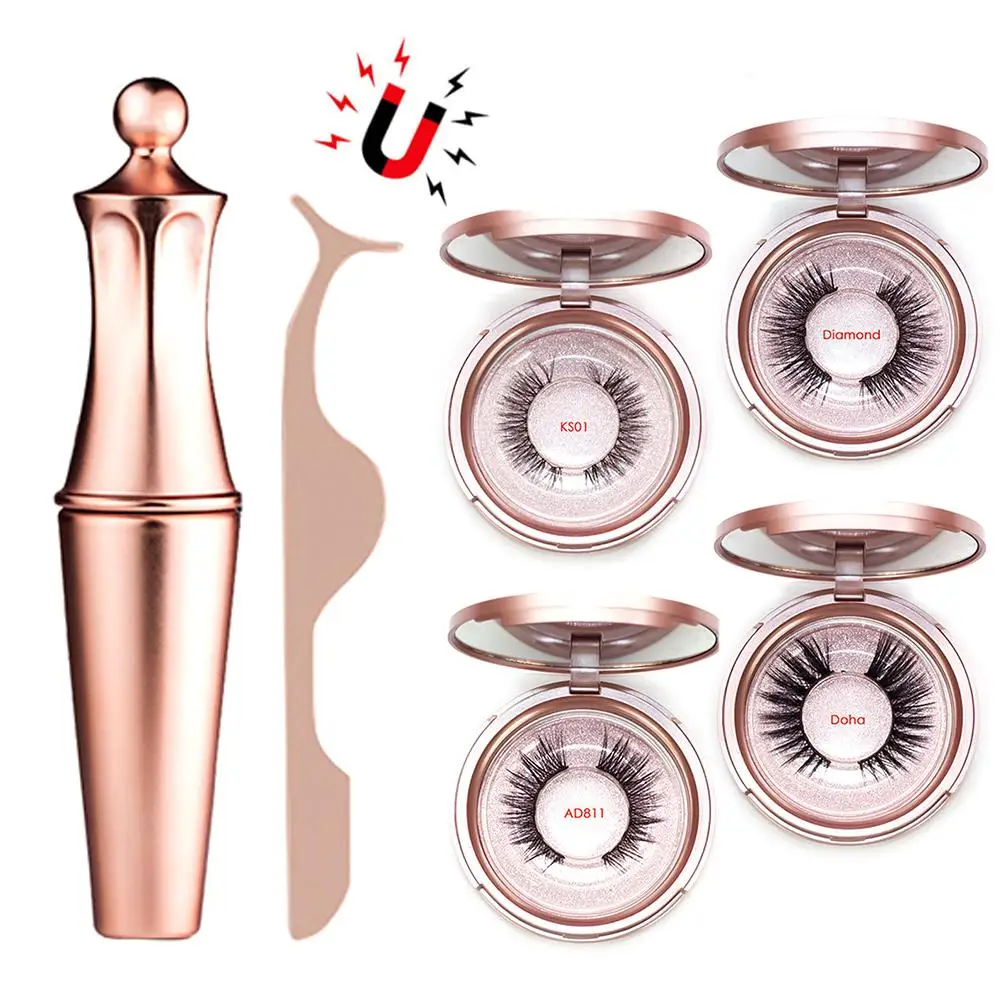 

Magnetic Upgrade Model Blue High-end Gift Box Eyeliner Set Magnetic Eyeliner Set Magnetic False Eyelashes