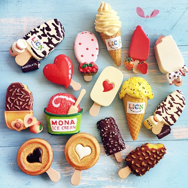 

Artificial food simulation bar ice cream ice cream refrigerator sticker magnetic paste refrigerator decoration