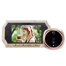 Видеоглазок 4,3 дюймов ИК ночного видения PIR Обнаружение движения видео-глазок дверная камера фотографии съемки видео Запись Макс 32 Гб