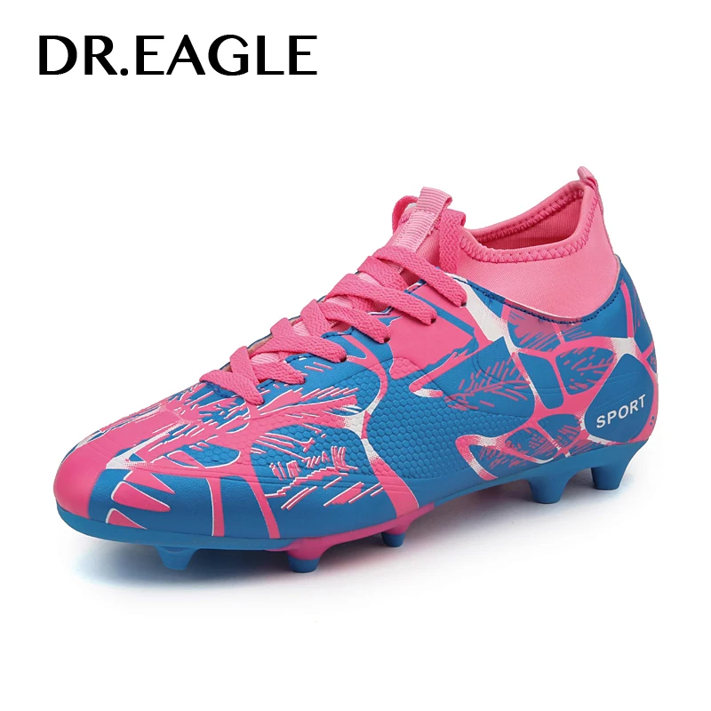 DR. EAGLE Открытый мужские дети crampon футбольная обувь futsal высокие ботильоны для мужчин футбольные бутсы