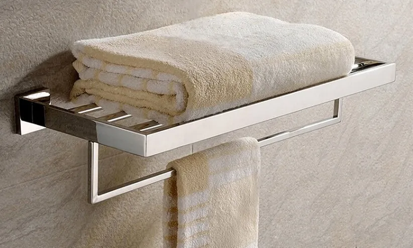Bathroom Towel Rack Chrome Hotel Bathroom Towel Rack Shelf With Bar 2208