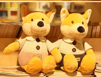 

middle plush fox toy stuffed cute high quality fox doll gift about 40cm