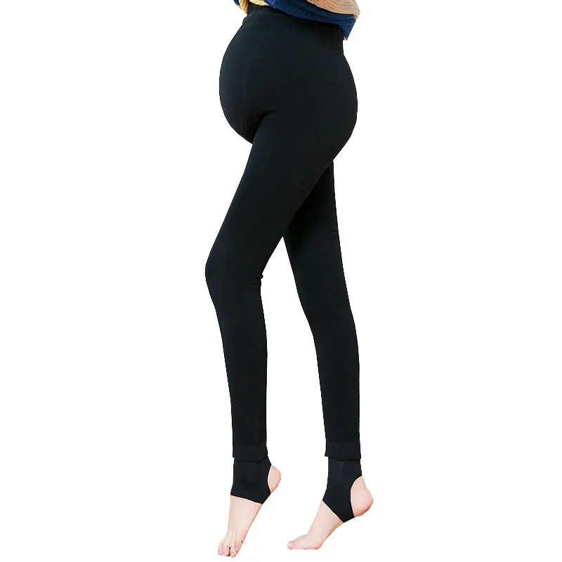 Winter High Waist Maternity Leggings Pants For Pregnant Womem Clothes