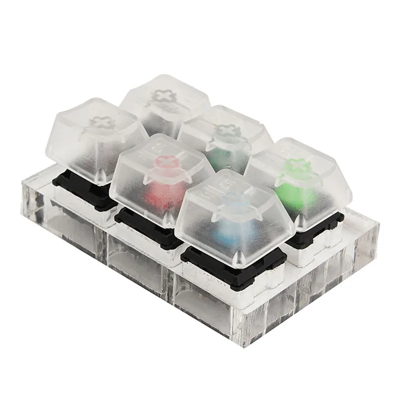 6 Key Caps Swit6X Mechanical Keyboard Switches Clear Mechanical
