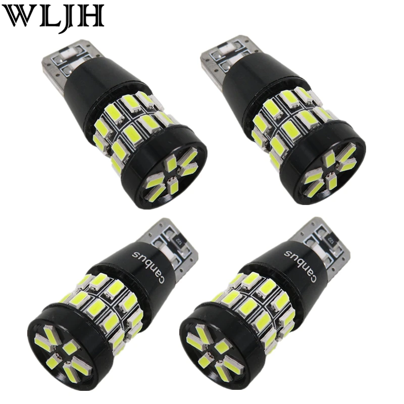 WLJH 4x5W Canbus W5W светодиодный T10 светильник 3014 SMD 12В Светодиодная лампа для освещения