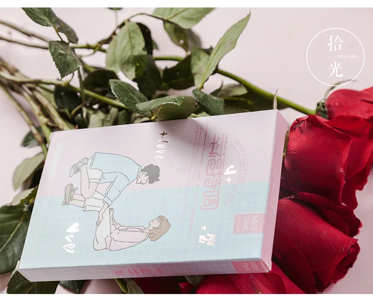 30 листов/Набор Новинка День Святого Валентина открытка поздравительная открытка с сообщением подарок на день рождения